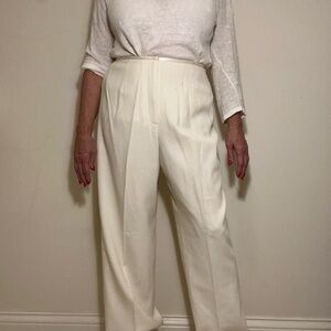 LAST CHANCE!Elegant White Worsted Wo Women's Pants